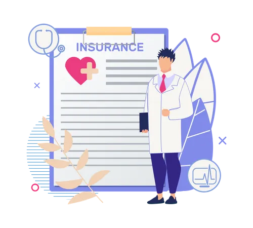 Health Insurance  Illustration