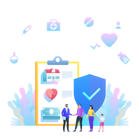Health Insurance  Illustration