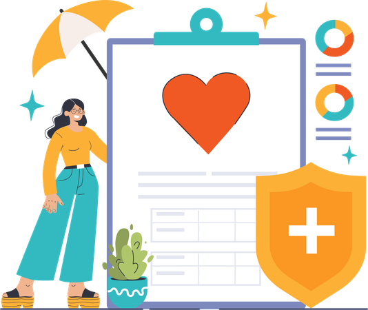 Health Insurance  Illustration