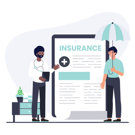 Health insurance policy  Illustration