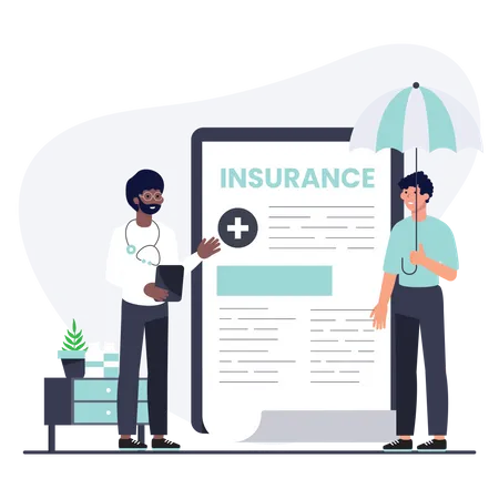 Health insurance policy  Illustration