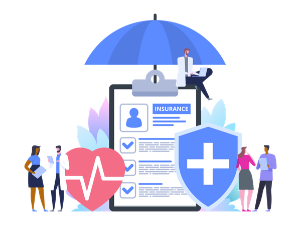 Health Insurance Protection  Illustration