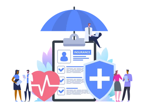 Health Insurance Protection  Illustration