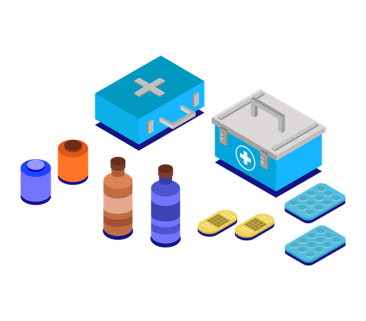 Health kit  일러스트레이션