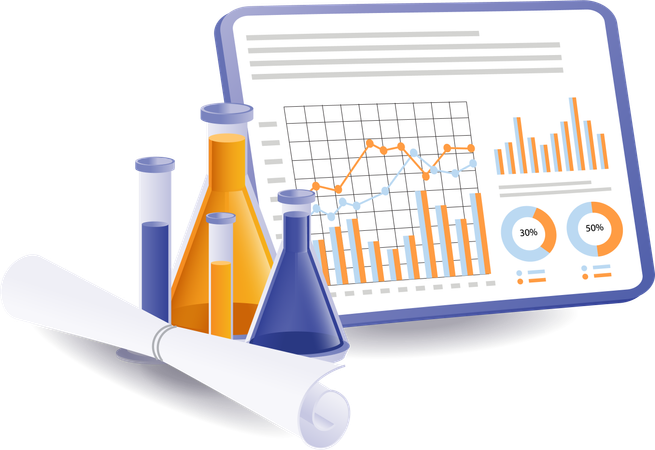 Health laboratory data analysis  Illustration