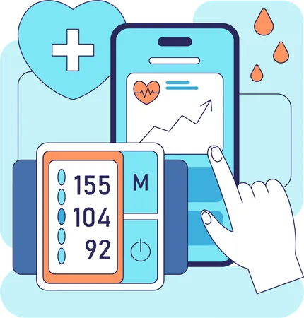 Health monitoring  Illustration