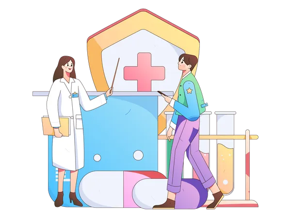 Health policy issued by patient  Illustration