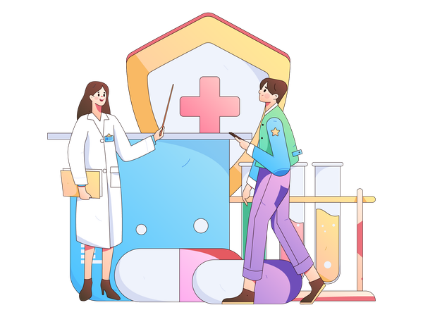 Health policy issued by patient  Illustration