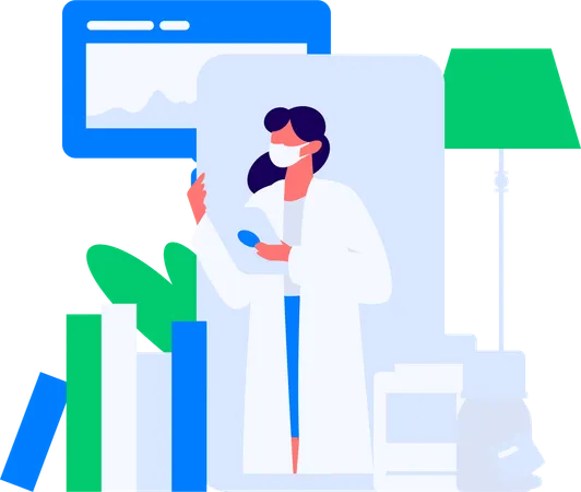 健康レポート  イラスト