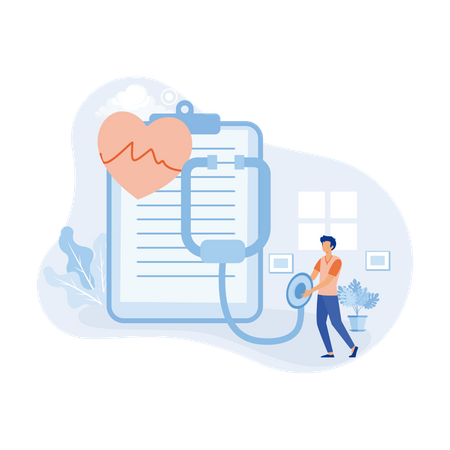 Health report  イラスト