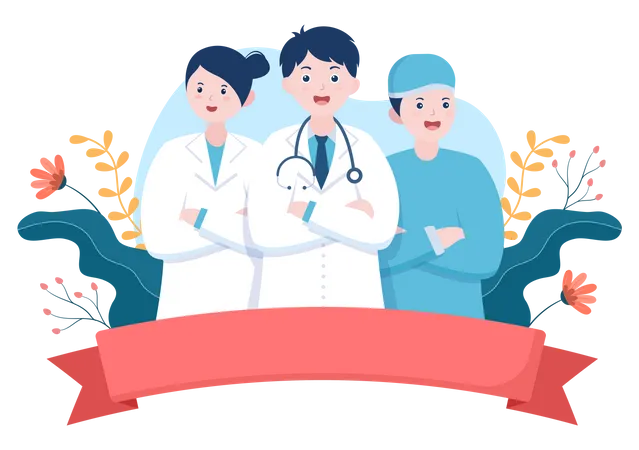 Health Team  Illustration