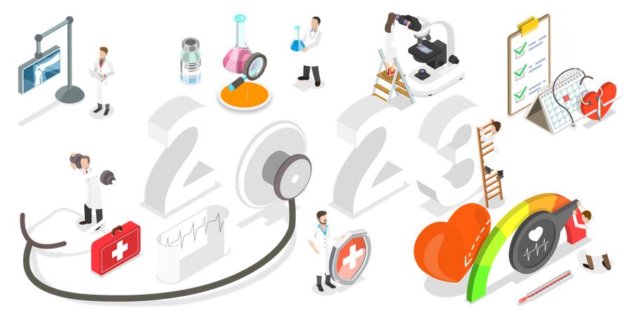 Healthcare And Medicine In 2023  Illustration