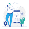 illustrations of healthcare app