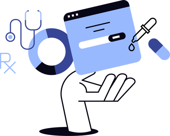Healthcare app  Illustration