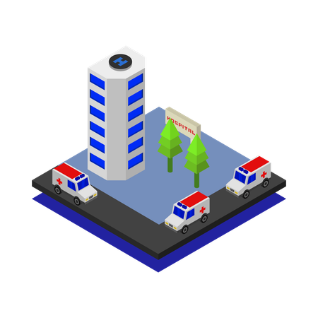 Healthcare center  Illustration