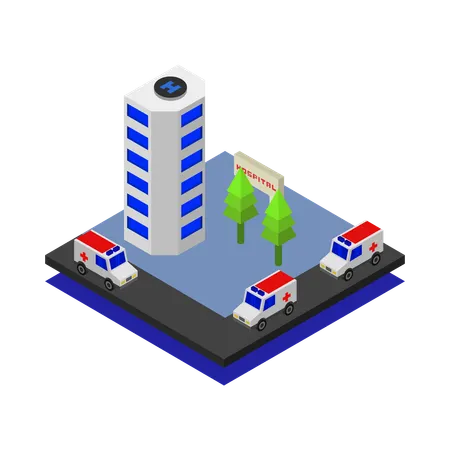 Healthcare center  Illustration
