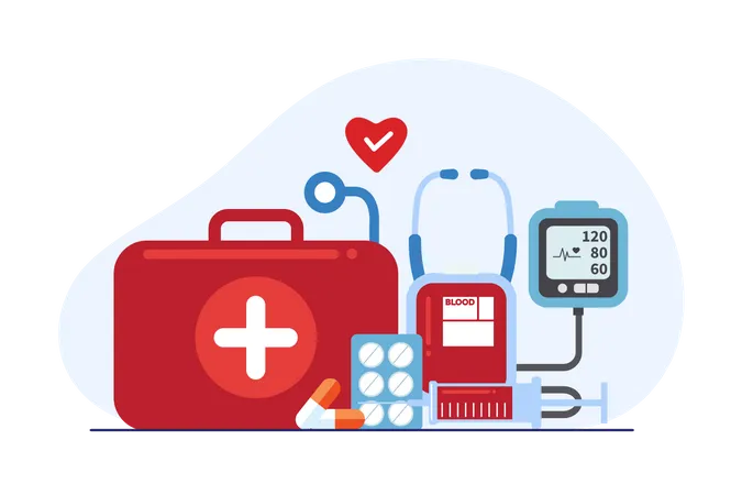 Healthcare equipment  Illustration