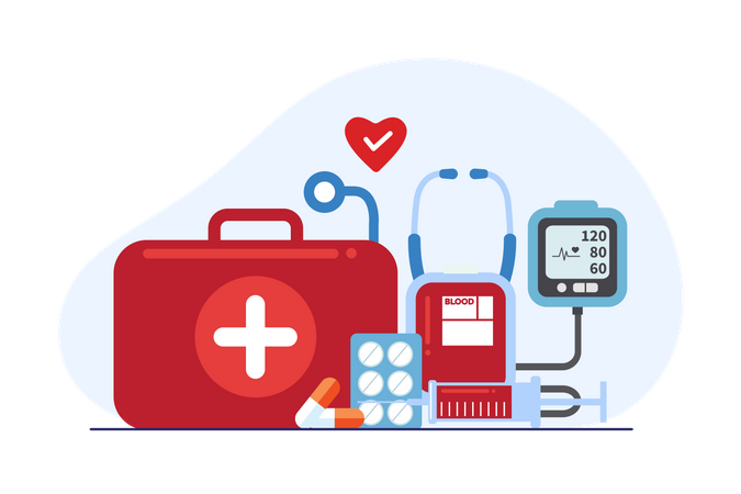 Healthcare equipment  일러스트레이션