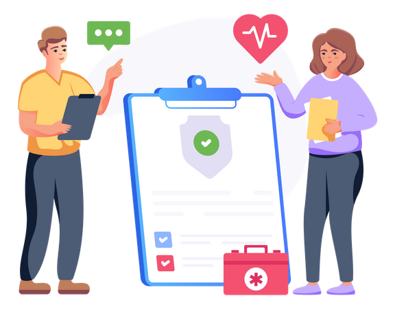 Healthcare Insurance  Illustration