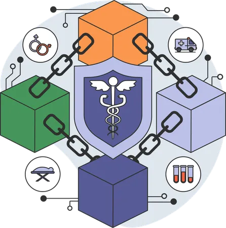 Healthcare network  Illustration