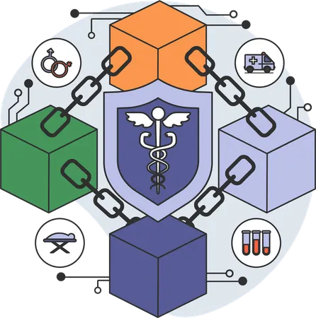 Healthcare network  Illustration