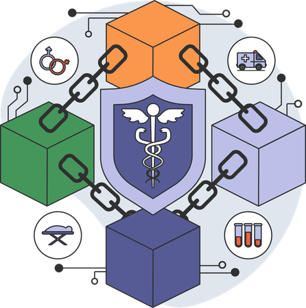 Healthcare network  イラスト
