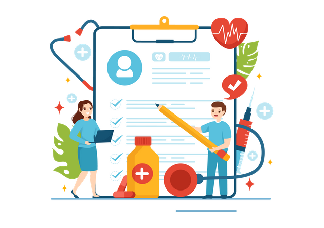Healthcare Protection  Illustration