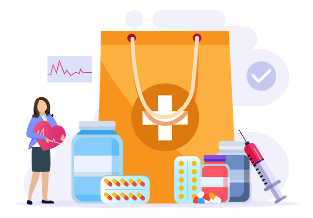 Healthcare Support  Illustration