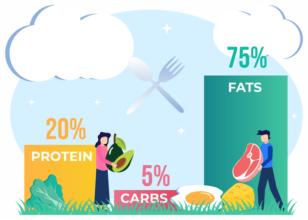 Healthy and balanced food  Illustration