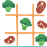 illustration for vegetables and fast food