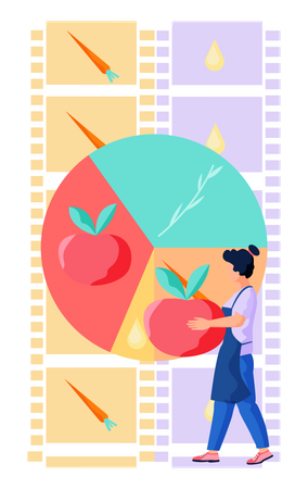 Healthy cooking Illustration