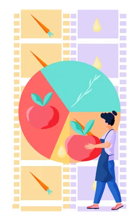 Healthy cooking  Illustration