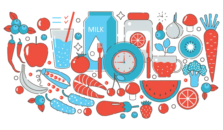 Healthy diet Illustration