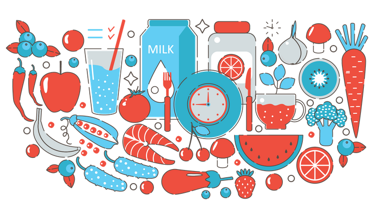 Healthy diet  Illustration