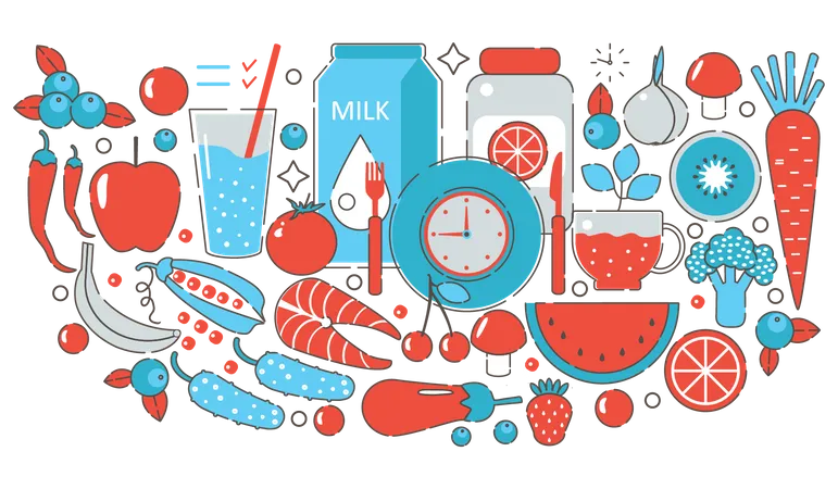 Healthy diet  Illustration