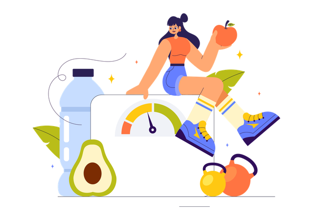 Healthy Diet Plan  Illustration