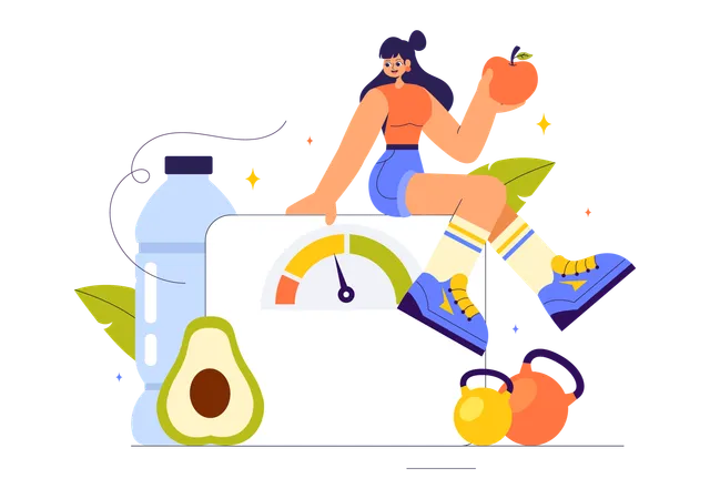 Healthy Diet Plan  Illustration