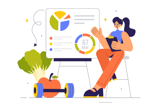 Healthy Diet Plan  Illustration