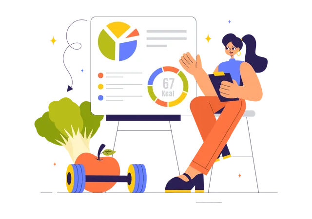 Healthy Diet Plan  Illustration