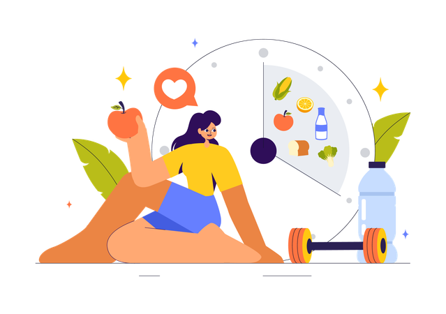 Healthy Diet Plan  Illustration