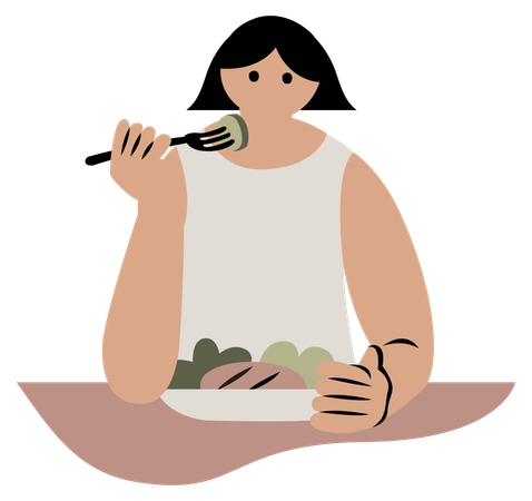 Healthy eating  Illustration