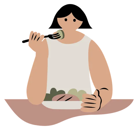 Healthy eating  Illustration