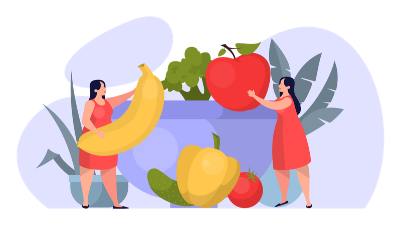 Healthy food  Illustration