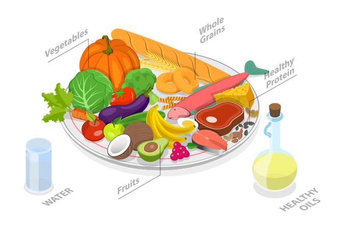 Healthy Food Illustration