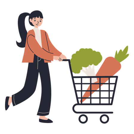 Healthy Grocery  Illustration