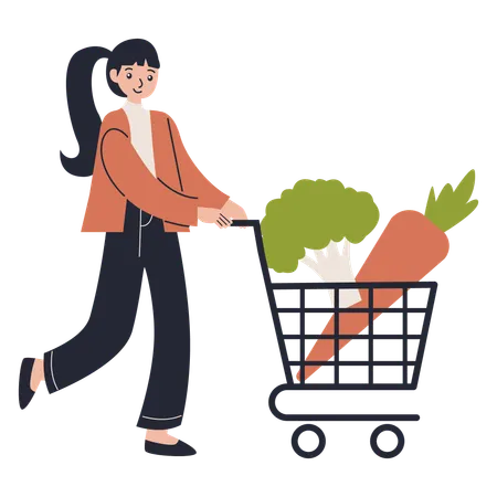 Healthy Grocery  Illustration