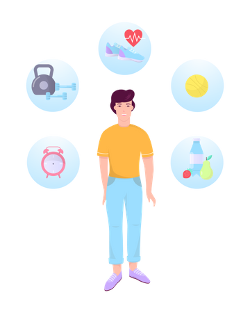 Healthy life  Illustration