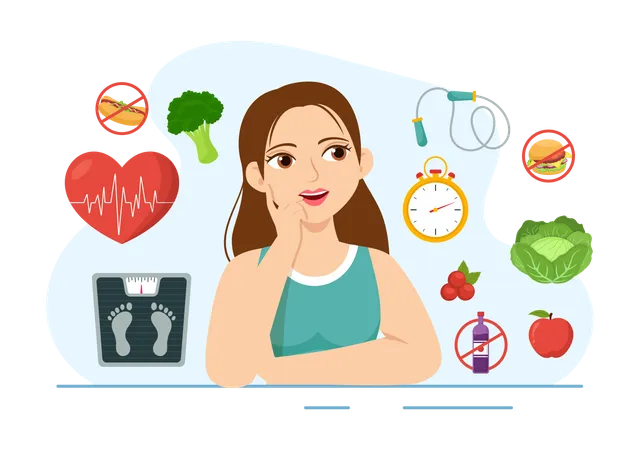 Healthy Lifestyle  Illustration