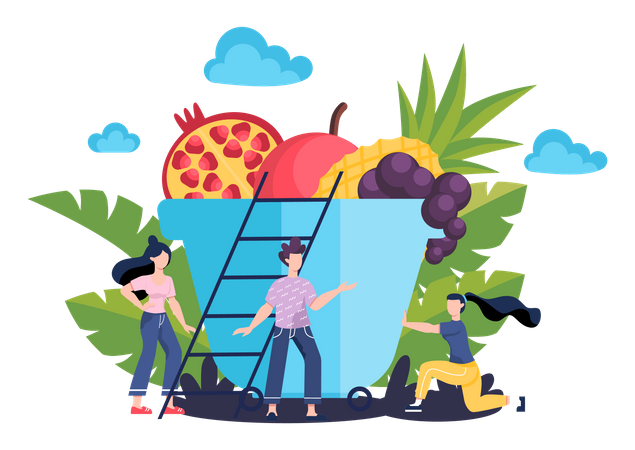 Healthy Lifestyle  Illustration