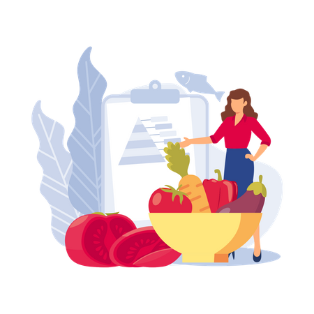 Healthy lifestyle  Illustration